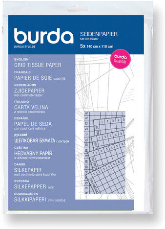 burda Seidenpapier mit Zentimeter-Raster