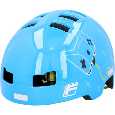 Kinderfahrradhelm FISCHER FAHRRAD "BMX-Helm Game" Gr. XS, blau, Helme, Kinder, XS Kopfumfang: 48cm - 54cm