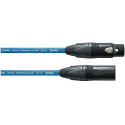 Cordial Mikrofonkabel CPM 5 FM-BL - 5,0 m, NEUTRIK XLR female / XLR male, blau - Mikrofonkabel