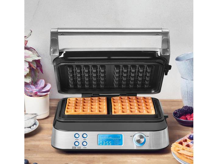 GASTROBACK Waffeleisen 42424 Advanced Control , silber (silberfarben), B:33cm H:13,4cm T:29cm, Waffeleisen, Waffeleisen