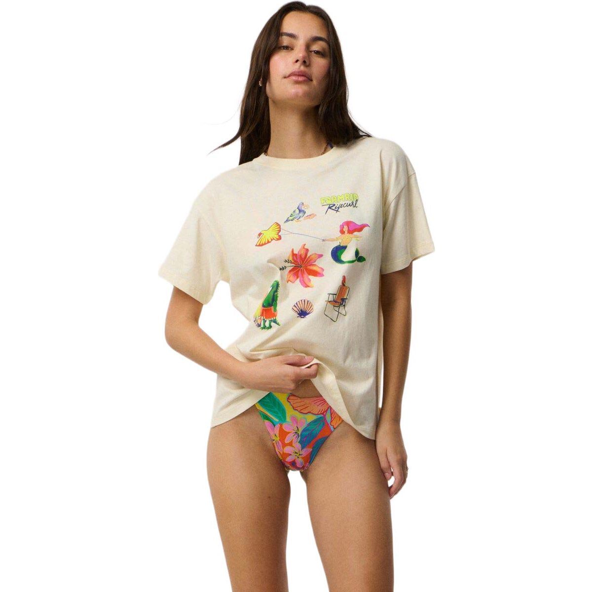 RipCurl Desire Relaxed Tee vanilla (0174) S 0PTWTE-0174-S