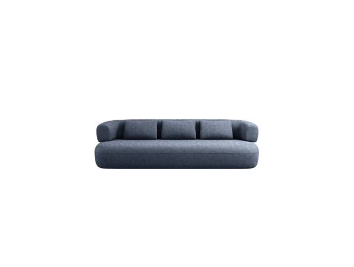 3-Sitzer Design Sofa Estro Chenille Dunkelblau chosen by Bloomingloft