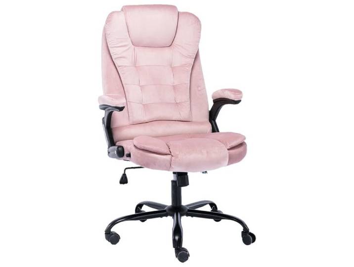 Rose Fauteuil de Bureau- JILLE'S® Chaise de bureau - rose - Velours 67x71x(110 - 119)cm MEU6991261613711