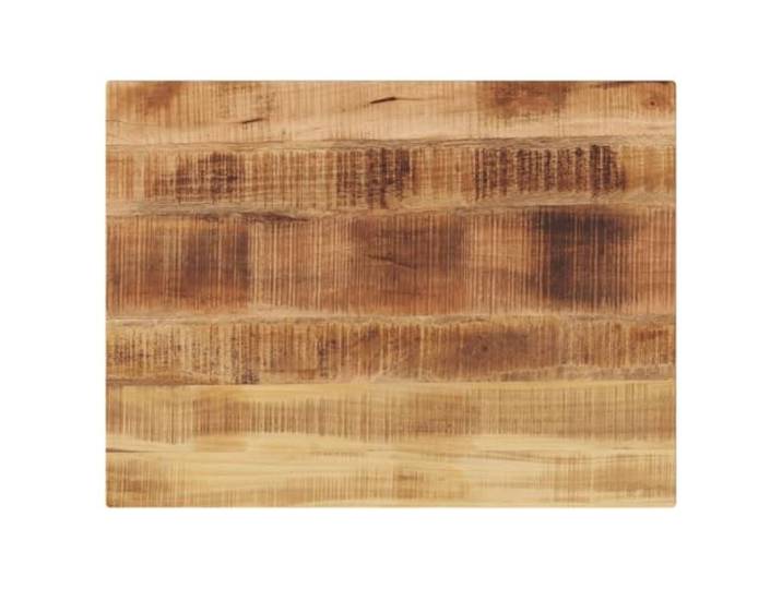 POUFGDR Rechteckige Tischplatte aus massivem Mangoholz Leicht zu reinigende Oberfläche, rustikales Design, für Esszimmer oder gewerbliche Nutzung