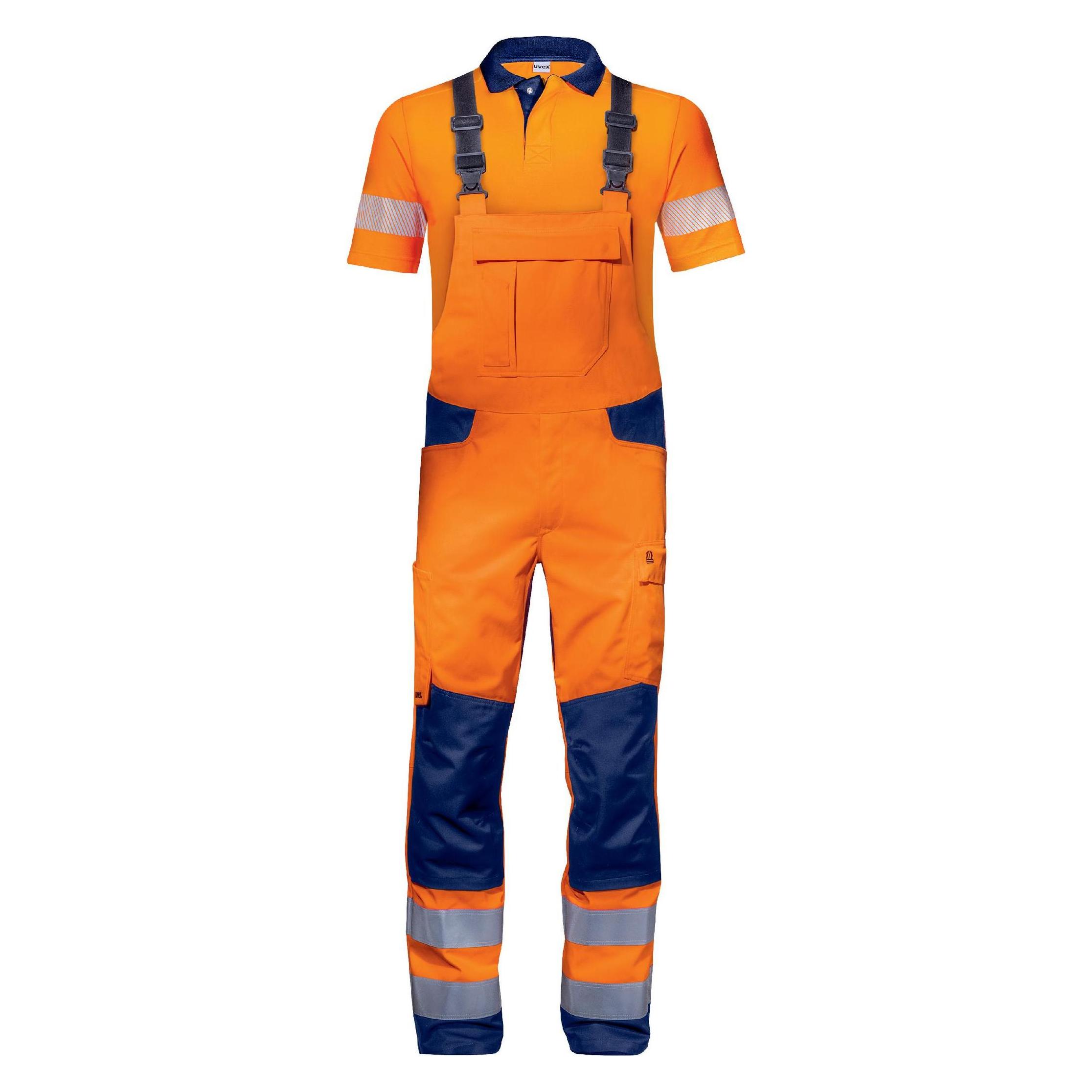 Uvex Latzhose Construction orange, warnorange 50 (50) (8826908)