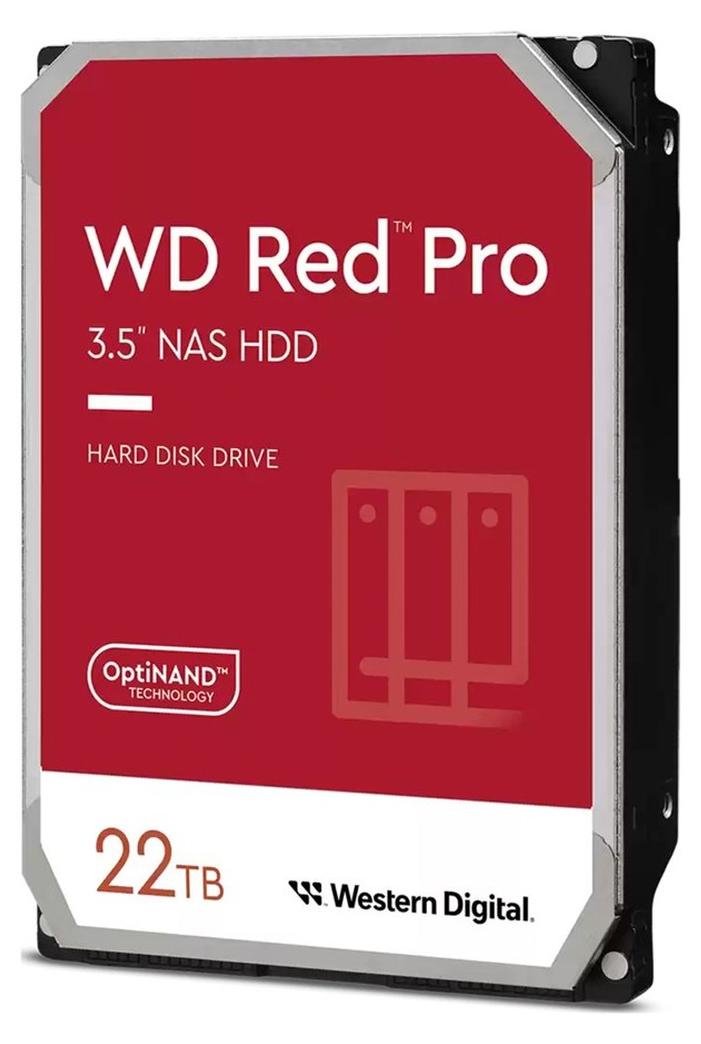 Western Digital Red Pro , 22 TB, 7200 RPM, 512 MB, 3.5", Serial ATA III
