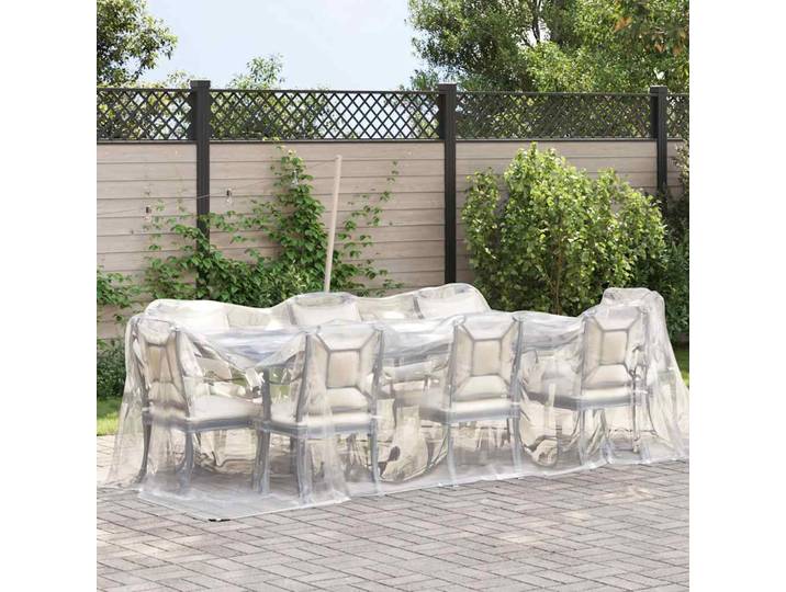 vidaXL Transparente Plane mit Ösen 2x4 m Polyethylen