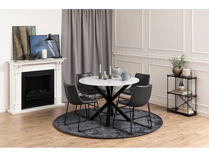 Table Holcot 110 cm Ø 110cm Blanc