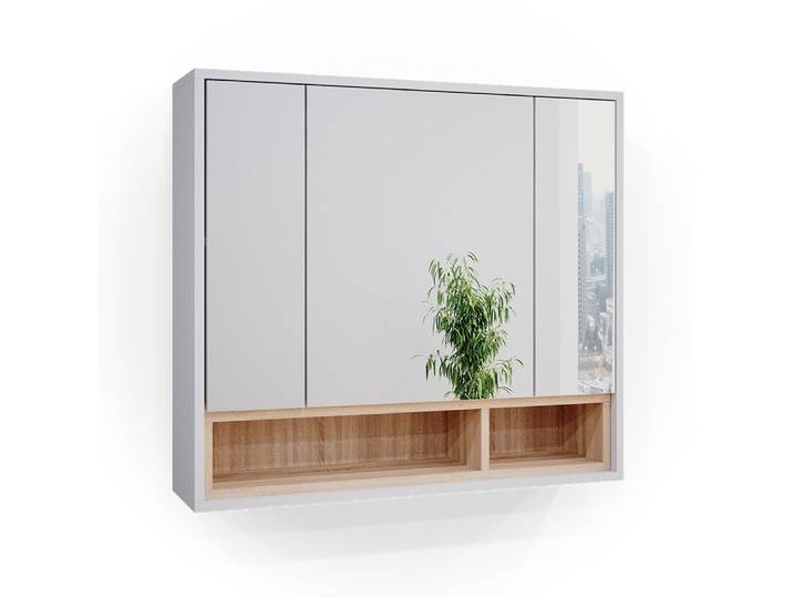 Armoire de toilette 80x72cm, blanc