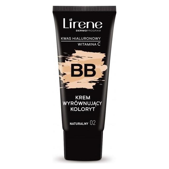 Lirene Bb Cream Leveling The Color With Hyaluronic Acid And Vitamin C 02 - Natural 30ml (Natural, 30 ml) (5900717724211)