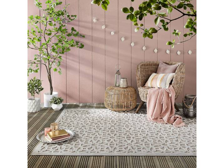 Outdoor-Teppich Argento Grau 100% Polypropylen 160 x 230cm