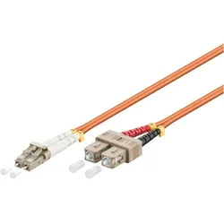 Danicom Glasfaserkabel LC-SC OM2 Duplex Patchkabel – 10 Meter (10 m), Netzwerkkabel