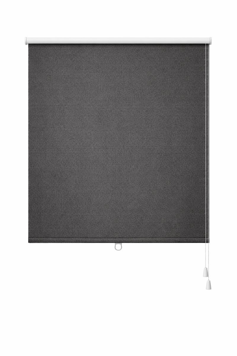 Madeco Rolgordijn Grijs Lichtdoorlatend Easy Fix Systeem B: 92 cm, H: 170 cm