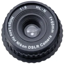 Holga 8/60 mm MF Nikon F-Mount Objektiv für kreative Fotografie