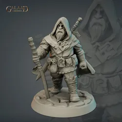Male Dwarf Traveler von Galaad Miniatures aus Caravan and Dwarves September Release