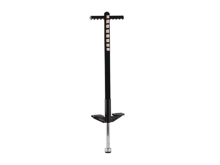 Relaxdays Pogo Stick pour Enfants\, bâton Sauteur jusqu'à 35 kg\, Noir rembourré\, d'extérieur\, antidérapant\, inox
