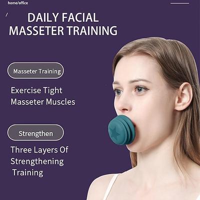 Gesichts-Kiefer-Trainingsgerät, Kiefer-Gesichts-Hals-Straffungs-Trainingsgerät, Ball, Facelift-Übung, schlanker, Doppelkinn reduzieren, Nasolabialfalten entfernen