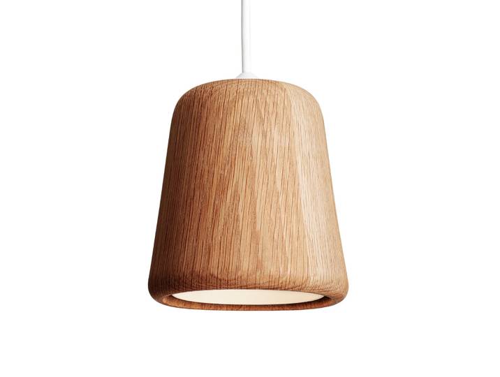 Material Pendelleuchte Natural Oak - New Works Material The Originals - Wohnzimmer - Design - Holz - Einflammig