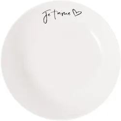 SCHALE JE T'AIME Statement weiß ø 18,7 cm