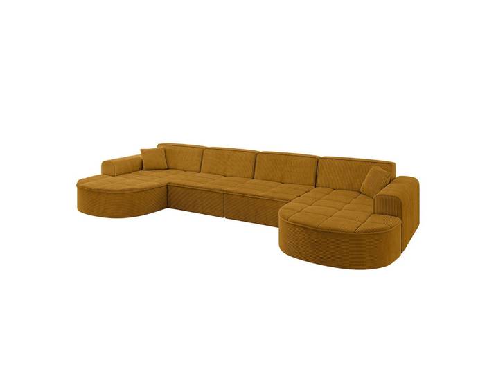 WOHNLANDSCHAFT TARO-U2 - 388x171x79,5 cm Senfgelb