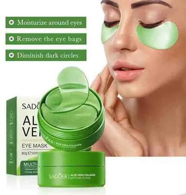 Perfect Picks Market Aloe Vera Collagen Eye Mask Anti Dark Circles & Wrinkles Treatment For Skin Care Aloe Vera Collagen Eye Mask Anti Dark Circles & Wrinkles Treatment For Skin Care