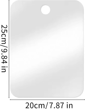 Inspire Curations Acrylic Shower Mirror For Shaving And Travel l 3pcs