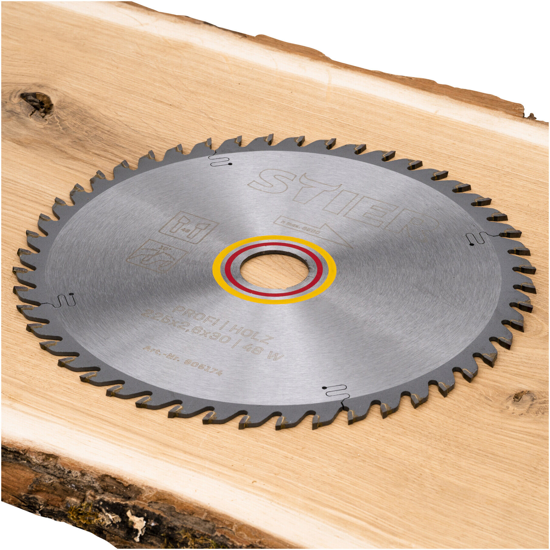 STIER Profi Kreissägeblatt Holz 225x2,6x30 48W 10° Spanwinkel (905174)