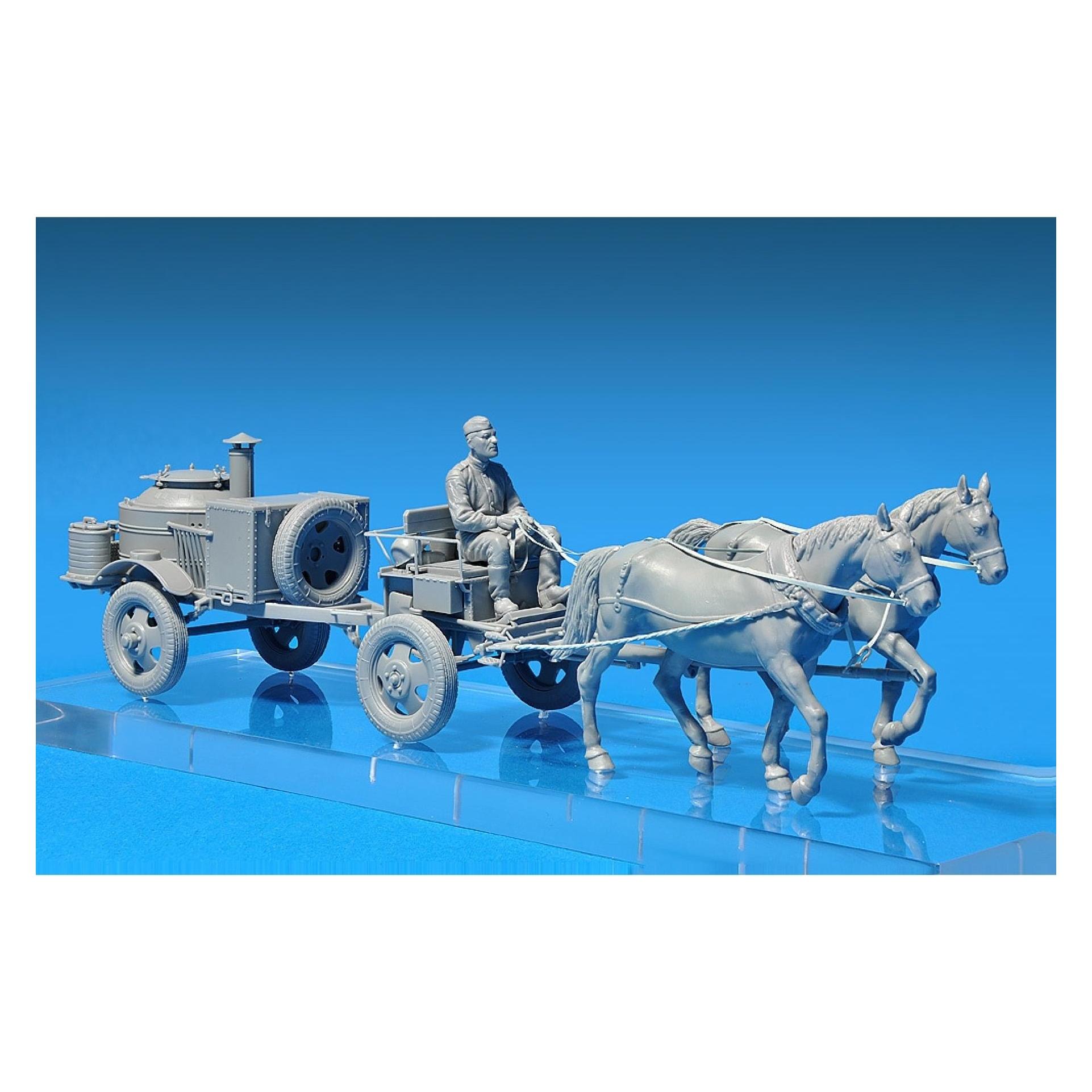 Mini art Feldküche als Pferdefuhrwerk (35057)