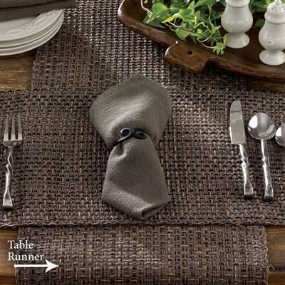 Park Designs Tweed Basics Table Runner Charcoal 13 x 54, 13 x 54, Charcoal