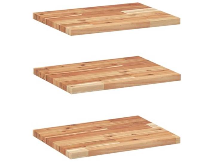 LKJephalotrop 3er Set Schweberegal Massivholz Akazie 40x30x2 cm Vielseitige Wandboards aus Akazienholz für Wohnzimmer Schlafzimmer Küche und Flur zur stilvollen Deko Aufbewahrung.
