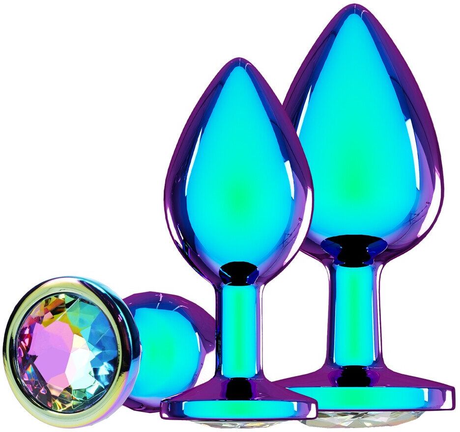 Ouch Kit Metal Anal Plug - Venice Collection - Iridescent