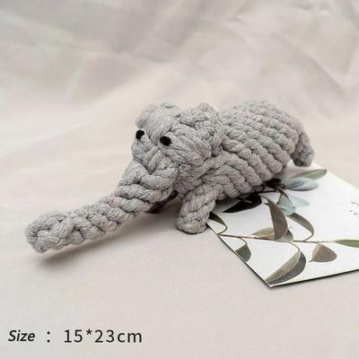 Inspire Essentials Bite Resistant Rope Knot Ball Dog Toy For Teeth Cleaning f 1pcs Random Color