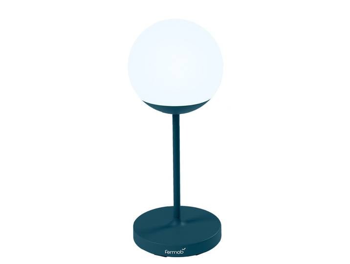 Fermob - Lampe extérieur sans fil rechargeable Mooon - Bleu - Polyéthylène - Designer Tristan Lohner