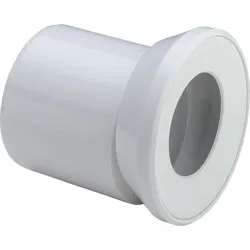 Klosett-Anschluss-Stutzen DN 100x155mm, exzentrisch, weiß