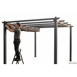 Abdeckplane Schutzhülle Abdeckung Wetterschutz für Luxor Jet-Line-Pavillon 4m