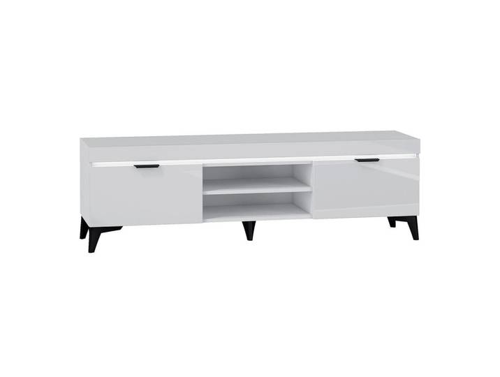 Petits-meubles Tv-Möbel Ruben Weiß, 157x48x40 cm, Wohnzimmer, TV Möbel, TV-Ständer