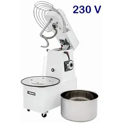 prismafood Spiral-Teigknetmaschine aufklappbar 32 Liter / 25 Kg -230 Volt