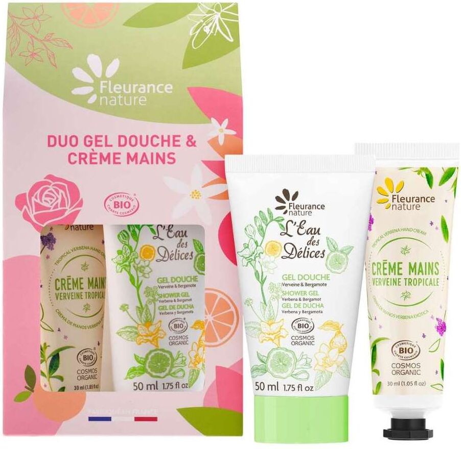 Fleurance Nature Duo Gel Douche et Crème Mains Verveine 2 Pieces