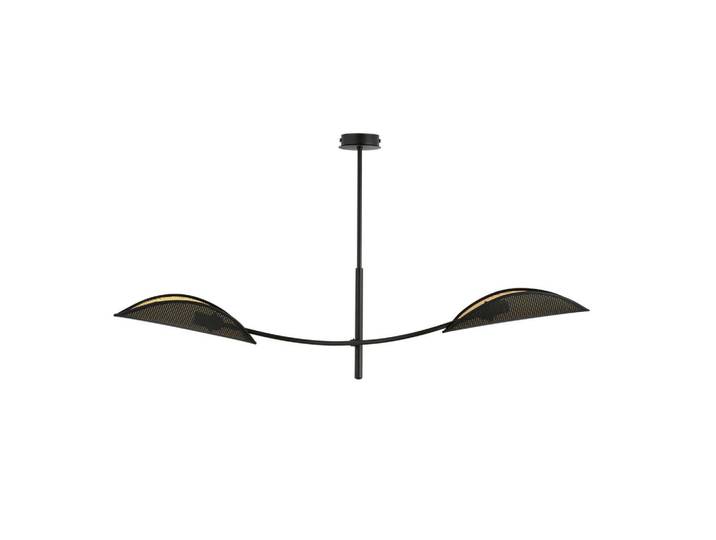 Deckenleuchte Lotus, Schwarz, Goldfarben, Metall, 18x54x105 cm, RoHS, CE, Lampen & Leuchten, Innenbeleuchtung, Deckenleuchten, Deckenleuchten