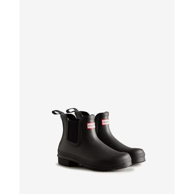Gummistiefel HUNTER "ORIGINAL CHELSEA BOOT", Damen, Gr. 43, schwarz, Synthetik, Schuhe Gummistiefel, wasserdicht