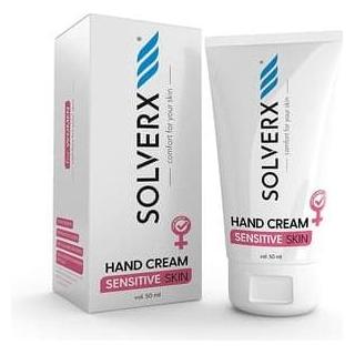 Solverx Handcreme für empfindliche Haut Intensive Handfeuchtigkeitspflege mit natürlichen Inhaltsstoffen (50 ml) (41903826)