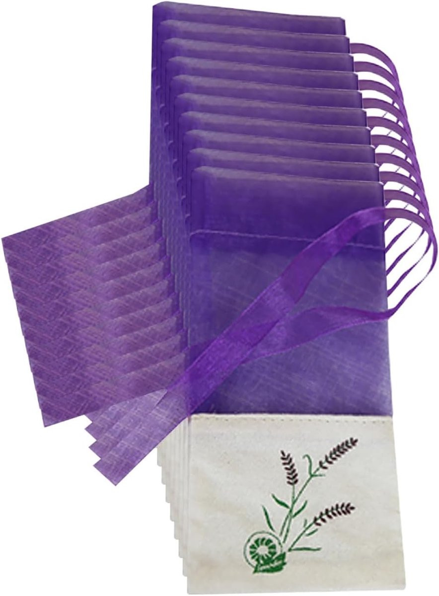 Set van 10 paarse geurzakjes voor decoratie en het verfrissen van de ruimte