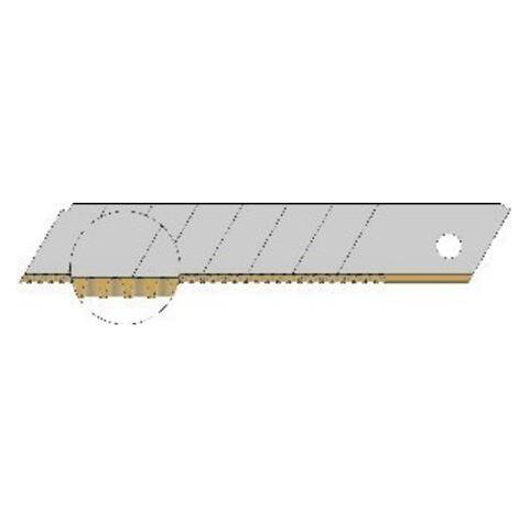 Lutz Blades Wellenschliffklinge TiN 18mm Pack a 10 Stück (Ersatzklinge) (61357799)