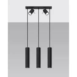 Sollux SL.1099 Pendelleuchte RING 3 schwarz