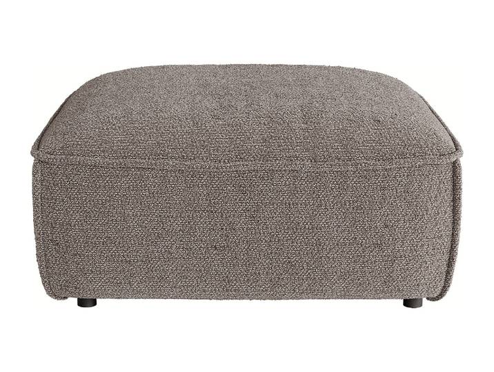 Sitzhocker aus Chenille-Stoff in Taupe von Maison Céphy CAMILIO