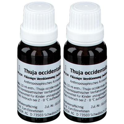 Thuja Occidentalis Argento culta Rh D 3 Dilution 2x 2x20 ml