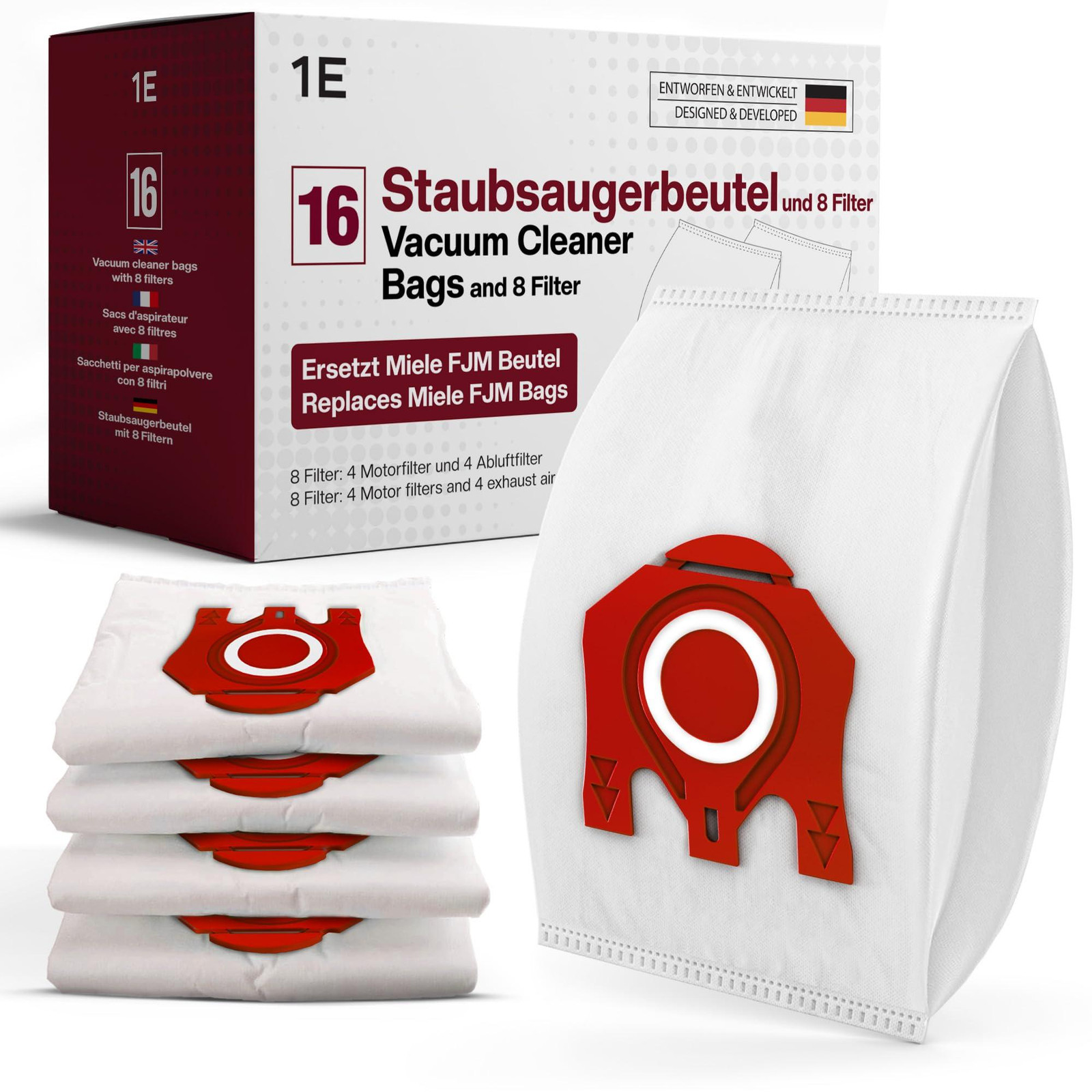 16 Stofzuigzakken type FJM geschikt voor Miele Compact C1 & C2