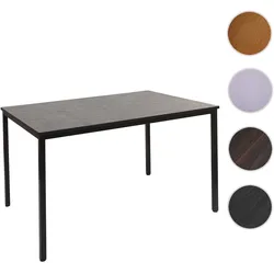 Schreibtisch Braila, Konferenztisch Bürotisch Seminartisch, 120x80cm MDF ~ schwarze Eiche-Optik