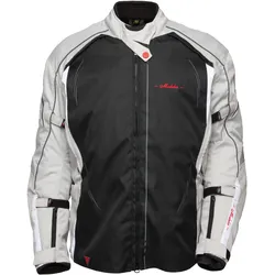 Modeka Manda Lady Damen Übergrößen Motorradjacke schwarz-hellgrau - 48