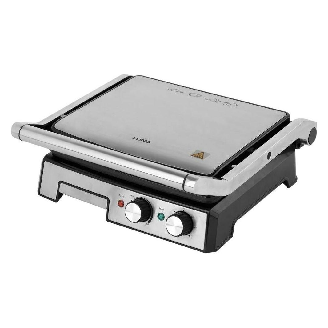 Vorel ELEKTRO-KONTAKTGRILL GERILLT GRILLFLÄCHE 29,5X24CM 2000W (T67457)